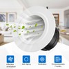 Hon&Guan 3 in Soffit Exhaust Vent, Dryer Vent Cover Round