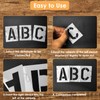 QMLING 84-Piece Letter Stencil Set, 5 cm / 2.5 cm,