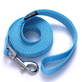 Siumouhoi 6 FT Puppy Leashes, Strong Traditional Style Leash with Easy to Use Collar Hook,Dog Lead Great for Small and Medium and Large Dog (Mint Blue, 5/8 in x 6 ft)