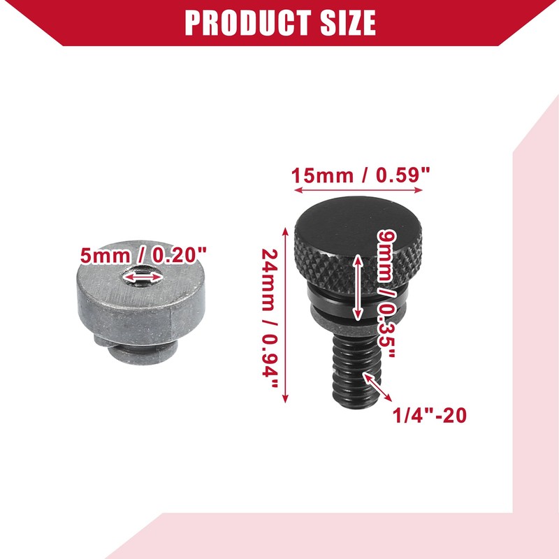 A ABSOPRO Motorcycle Seat Bolt with Nut for Harley /