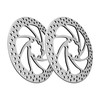 stio 2PCS 160mm Scooter Brake Disc Rotor Pad 6 Holes