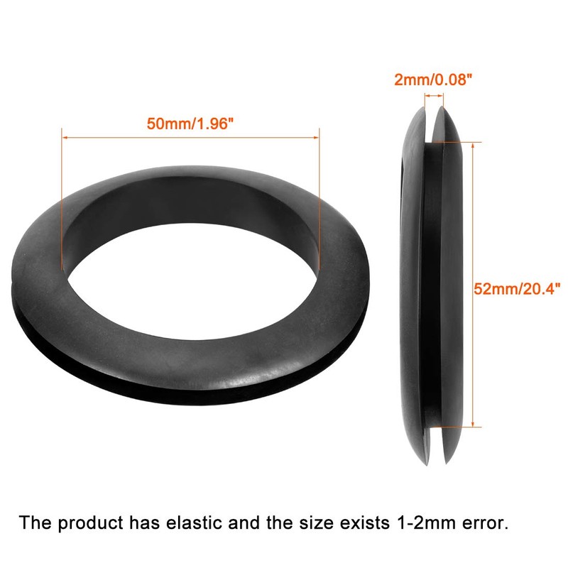 sourcing map Pack of 5 Wire Protection Oil Resistant Rubber