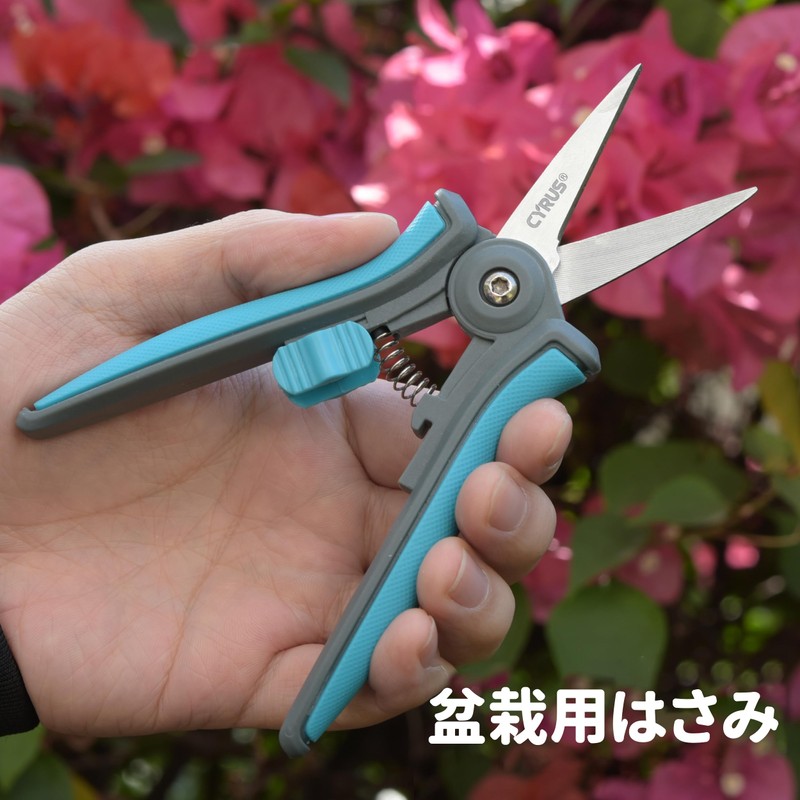 CYRUS 5.9 inches (150 mm) Stainless Steel Bud Shears, Lightweight