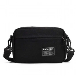 Beatus 3 Colors, Canvas Compact Shoulder Bag, Mini Shoulder Bag, Men's, Women's, Compact, Black
