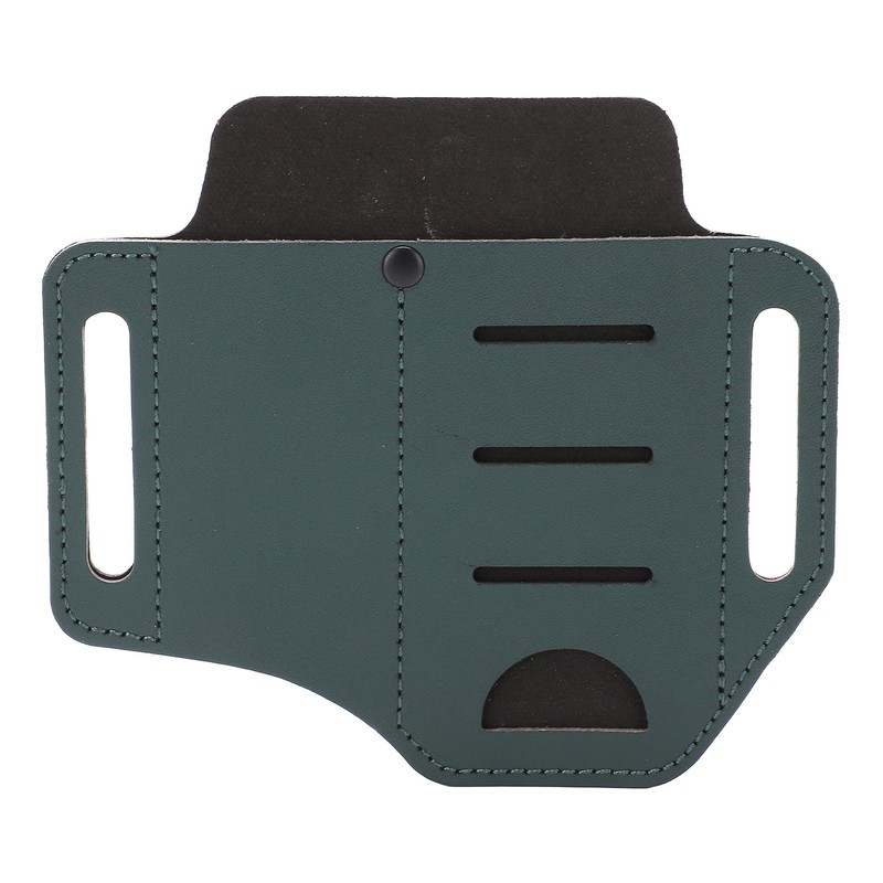 Leather Sheath EDC Organizer Multi Pockets Essentials Carrier Multitool Belt
