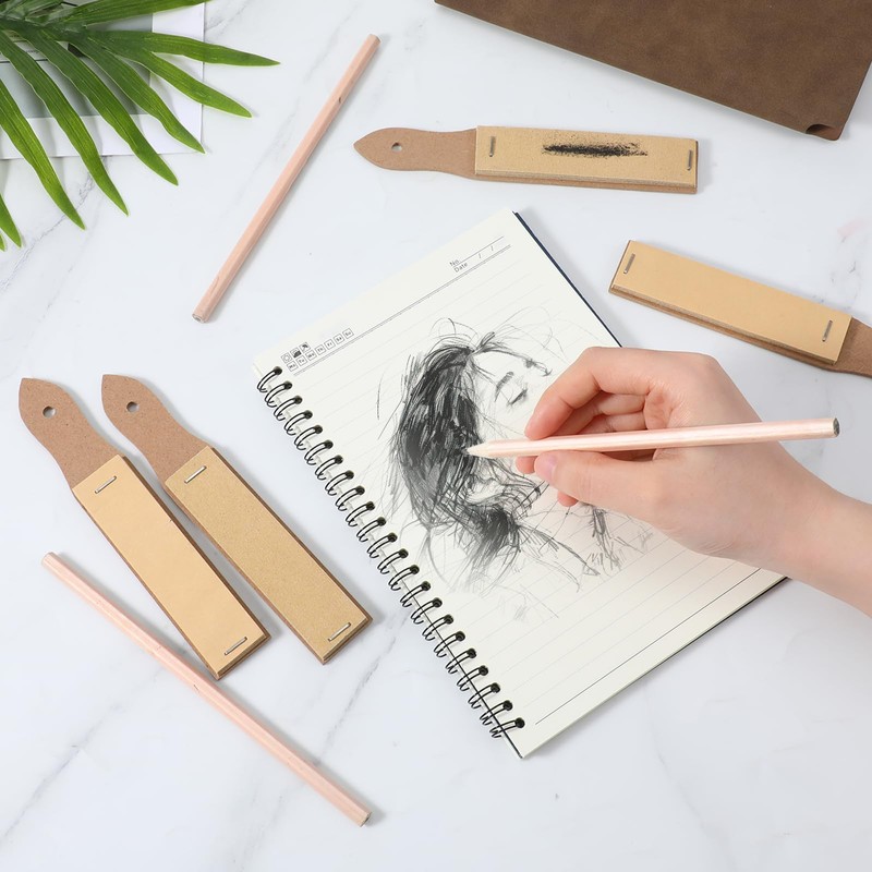 4PCS Pencils Sharpener Sandpaper Block for Drawing, Sketch Pencil Sharpener
