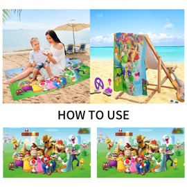 Cartoon Game Microfibre Beach Towel, Anime Towel, Beach Microfibre, Towel for Children, Adult Beach, Cartoon Animal Beach Towels, Microfibre Towel for Beach, Travel, Sports, Yoga, 70 x 150 cm