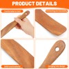 2 Pcs 11 Inch Wooden Spatula for Cooking, Durable Sourdough