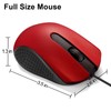 Yadojingcn Wired USB Computer Mouse-Wired Mouse with Ergonomic Design, USB