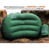 Ryno Tuff Inflatable Outdoor Camping Pillow with Knitted Fabric for