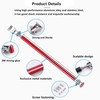 EOHMAK 2PCS Front Bumper Lip Splitter Strut Rod Tie Bars