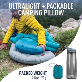 SEA TO SUMMIT Aero Ultra Light Pillow, Large, Aqua