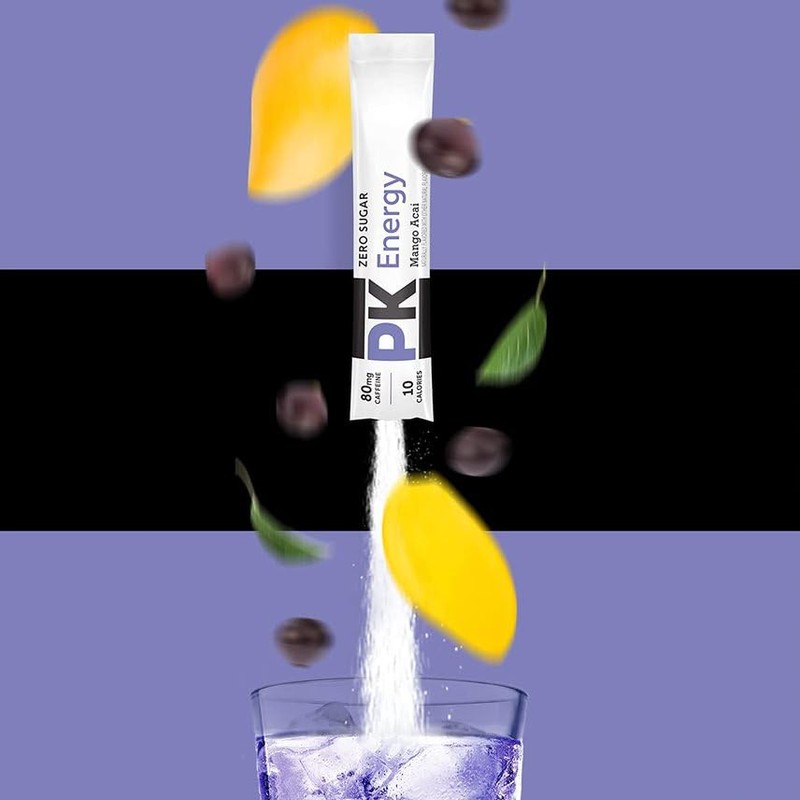 Pure Kick Energy Singles To Go Drink Mix, Mango Acai,