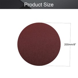 Utoolmart PSA Sanding Discs, 8-inch Self Stick Adhesive Back Sandpaper, 120 Grits No-Hole Aluminum Oxide Sanding Paper, for Random Orbital Sander, Wood, Metal Polishing, 5 Pcs