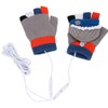 1 Pair 7.4V USB Winter Windproof Heating Gloves Outdoor Cycling