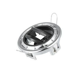 Partuto 80mm 70mm Round Black and Silver Tone AC Air Condition Vent Outlet Universal for RV Bus Boat Yacht Caravan Replacement