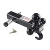 TOPTOW 64181L Trailer Receiver Hitch Triple Ball Mount with Hook,