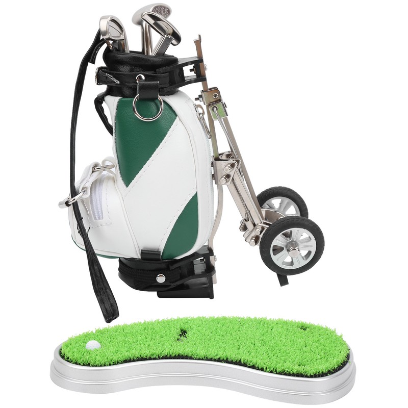 Desktop Golf Pen Set 3 Ballpoint Pens and Mini Bag