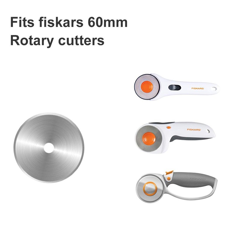 KISSWILL Rotary Cutter Blades 60mm - 5 Pack Refill Rotary