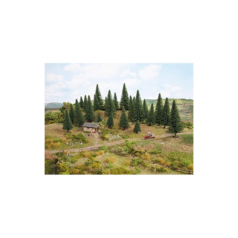 NOCH 32920 - Modelltannen, 10 Stück, 3.5-9 cm hoch