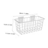 OHPHCALL Creative Wall Mounted Storage Basket White Iron Hanging Organizer