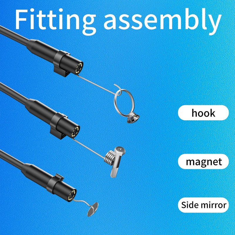 Endoscope Inspection Camera,Picache 1920P Type-C Borescope Endoscope Camera with Light,Snake