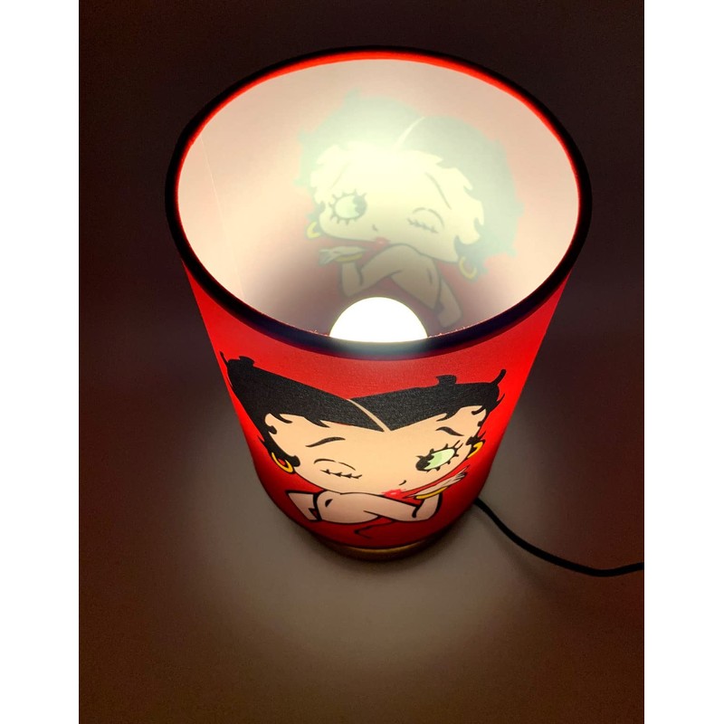 Betty Table Lamp Bedside Light Wood Base Room Decoration or