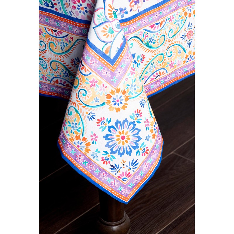 Maison d' Hermine Tablecloth 100% Cotton Table Cover Decorative Washable
