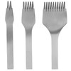 3pcs Steel Leather Chisel Hole Punching 2+5+10 Prong DIY Hand