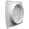 White Exhaust Hood Vent 6'' Inch / 150 mm with