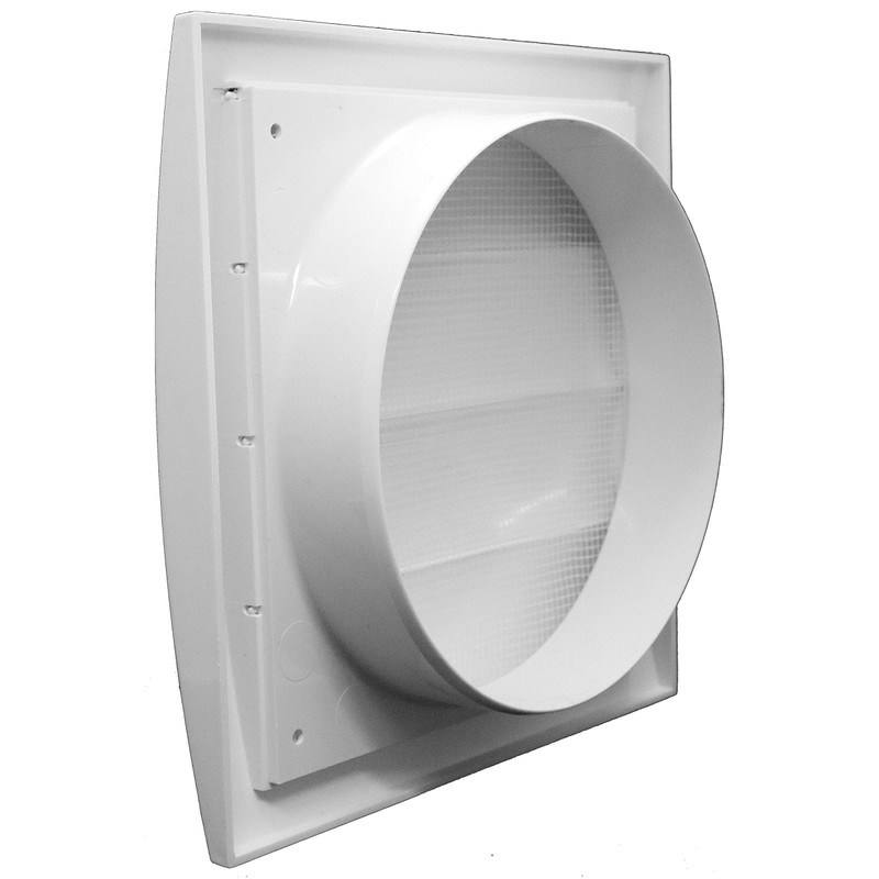 White Exhaust Hood Vent 6'' Inch / 150 mm with