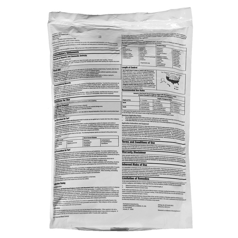 Turf Trust Crabgrass Control with Dimension 0-0-7, 5M, 10 Pound