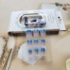 24Pcs Press on Nails Short Square LINMEIZAI Fake Nails Press