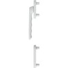HOPPE LIÈGE Balcony Door Handle Half Fitting Flat Exterior White