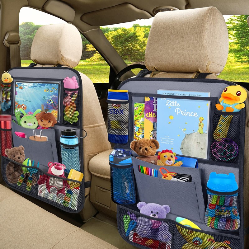 ULEEKA Car Backseat Organizer with 11" Table Holder, 10 Storage