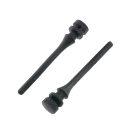 E-outstanding 20pcs Black PC Case 008Fan Mounting Pin Anti Noise Computer Components Vibration Silicone Rubber Screws, 45mm