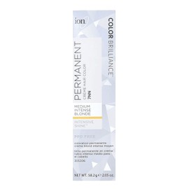Ion Medium Intense Blonde Permanent Creme Hair Color, 7NN, 2.05 Ounce, Paraphenylenediamine Free, Vegan and Cruelty Free, 100% Gray Coverage, Nourishing, Medium Intense Blonde