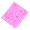 MIYAHOUSE Sun Moon Face Fondant Mold Sun Face Star Silicone