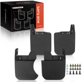 A-Premium Set of 4PCS Mud Flaps Splash Guards Mudflaps Mudguards with Hardware Kits Compatible with Jeep Gladiator, Willys/Sport, 2023 2024, Crew Cab Pickup, Front and Rear (Driver and Passenger Side)