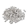 MECCANIXITY 100pcs Ceramic Tube Insulated Electronic Wire Bundle Protection Heat