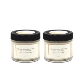 Remedios del Bosque 2 Pack Crema Regeneradora con Ácido hialurónico BIO 50 Gramos, Hidrata y Humecta Intensa y Profundamente.