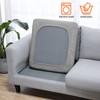 YISUN Waterproof Sofa Cushion Covers, Stretch Sofa Seat Cushion Covers,