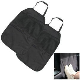 SODOI 2 Pack Back Seat Protector with 2 Mesh Pockets Dirt-Resistant and Waterproof Rear Seat Protector Suitable for Cars SUV and Small Trucks Rear Seat Protector for Children Car Accessories