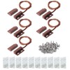 Gebildet 5pcs Recessed Wired Security Window Gate Contact Sensor Alarm,Magnetic