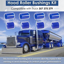 Unbranded Hood Roller Polyurethane Bushings for Peterbilt 357 375 379 13-03593 (8PCS)