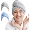 SANYADY 2 Pack Microfiber Hair Towel Wrap for Women Super