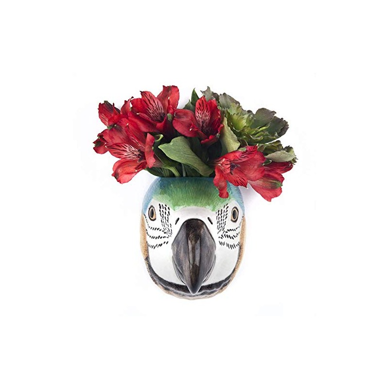 Quail Ceramics - Macaw Wall Vase