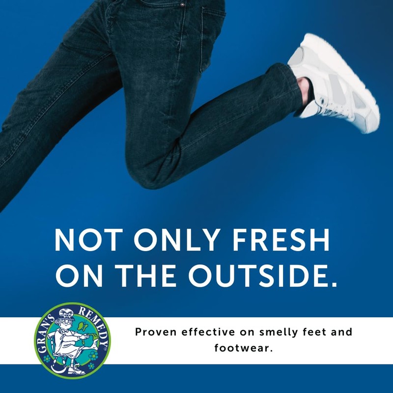 Gran's Remedy Natural Shoe Deodorizer and Foot Odor Eliminator Powder