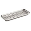iDesign Gia Polished Stainless Steel 2-Piece Soap and Sponge Tray