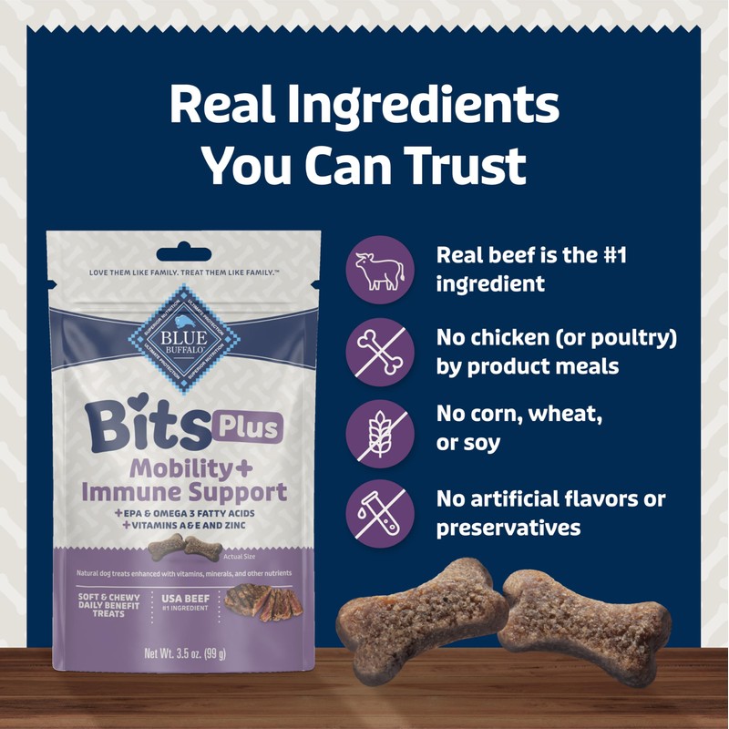 Blue Buffalo Blue Bits Plus Mobility and Immune Support Daily